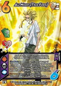 All Might (True Form) (Quirk Pack 1) - UniVersus: My Hero Academia Promo Cards - UniVersus card