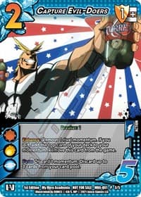Capture Evil-Doers (Quirk Pack 1) - UniVersus: My Hero Academia Promo Cards - UniVersus card