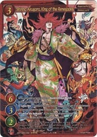 Shinno Akugoro, King of the Renegades (Full Art) - Aces of the Cosmos, Assemble! - Gate Ruler card