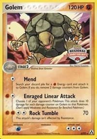 Golem - 6/92 (Regional Championships) - League & Championship Cards - Pokemon card