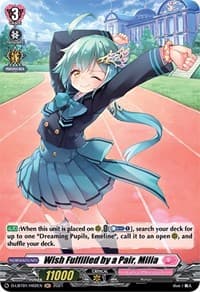 Wish Fulfilled by a Pair, Milia (Holo) - D-LBT01: Lyrical Melody - Cardfight Vanguard card