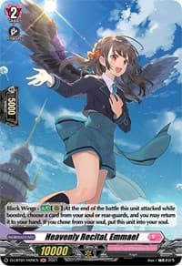 Heavenly Recital, Emmael (Holo) - D-LBT01: Lyrical Melody - Cardfight Vanguard card