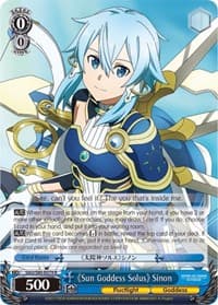 Sun Goddess Solus Sinon - Sword Art Online -Alicization- Vol.2 - Weiss Schwarz card