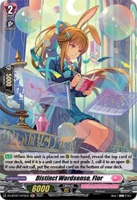 Distinct Wordsense, Flor (Holo) - D-LBT01: Lyrical Melody - Cardfight Vanguard card