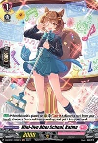 Mini-live After School, Katina (Holo) - D-LBT01: Lyrical Melody - Cardfight Vanguard card