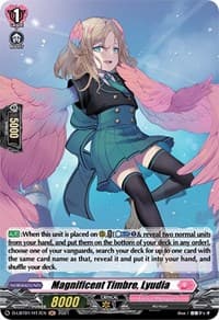 Magnificent Timbre, Lyudia (Holo) - D-LBT01: Lyrical Melody - Cardfight Vanguard card