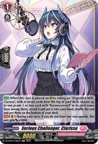 Serious Challenger, Clarissa (Holo) - D-LBT01: Lyrical Melody - Cardfight Vanguard card