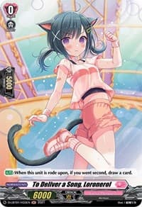 To Deliver a Song, Loronerol (Holo) - D-LBT01: Lyrical Melody - Cardfight Vanguard card