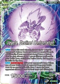 Vegeta // Vegeta, Destined Confrontation - Saiyan Showdown - Dragon Ball Super: Masters card