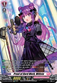 Proof of Hard Work, Wilista (SP) - D-LBT01: Lyrical Melody - Cardfight Vanguard card