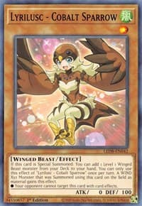 Lyrilusc - Cobalt Sparrow - Legendary Duelists: Synchro Storm - YuGiOh card