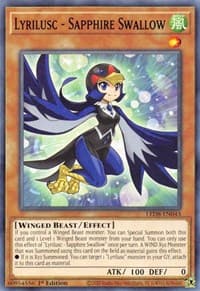 Lyrilusc - Sapphire Swallow - Legendary Duelists: Synchro Storm - YuGiOh card
