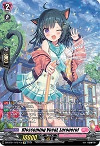 Blossoming Vocal, Loronerol (SP) - D-LBT01: Lyrical Melody - Cardfight Vanguard card