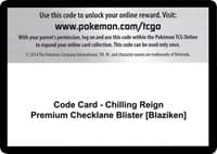 Code Card - Chilling Reign Premium Checklane Blister [Blaziken] - SWSH06: Chilling Reign - Pokemon card