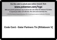 Code Card - Galar Partners Tin [Rillaboom V] - SWSH01: Sword & Shield Base Set - Pokemon card
