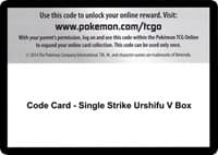 Code Card - Single Strike Urshifu V Box - SWSH05: Battle Styles - Pokemon card