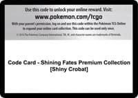 Code Card - Shining Fates Premium Collection [Shiny Crobat] - Shining Fates - Pokemon card