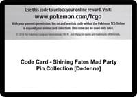 Code Card - Shining Fates Mad Party Pin Collection [Dedenne] - Shining Fates - Pokemon card