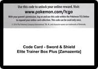 Code Card - Sword & Shield Elite Trainer Box Plus [Zamazenta] - SWSH04: Vivid Voltage - Pokemon card