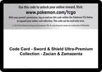 Code Card - Sword & Shield Ultra-Premium Collection - Zacian & Zamazenta - Miscellaneous Cards & Products - Pokemon card