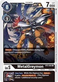 MetalGreymon - BT2-063 (Official Tournament Pack Vol.3) - Release Special Booster 1.0 - Digimon Card Game card