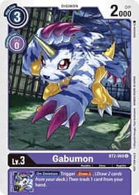 Gabumon - BT2-069 (Official Tournament Pack Vol.3) - Release Special Booster 1.0 - Digimon Card Game card