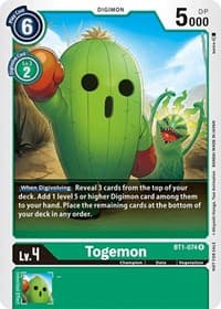 Togemon (Official Tournament Pack Vol.3) - Release Special Booster 1.0 - Digimon Card Game card