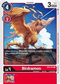 Birdramon - BT2-012 (Official Tournament Pack Vol.3) - Release Special Booster 1.0 - Digimon Card Game card