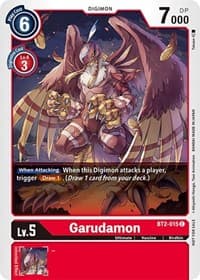 Garudamon - BT2-015 (Official Tournament Pack Vol.3) - Release Special Booster 1.0 - Digimon Card Game card