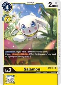 Salamon - BT2-034 (Official Tournament Pack Vol.3) - Release Special Booster 1.0 - Digimon Card Game card