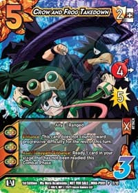 Crow and Frog Takedown (Plus Ultra Pack 1) - UniVersus: My Hero Academia Promo Cards - UniVersus card
