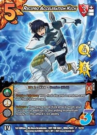 Recipro Acceleration Kick (Plus Ultra Pack 1) - UniVersus: My Hero Academia Promo Cards - UniVersus card