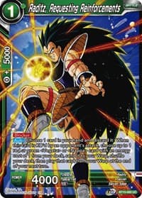 Raditz, Requesting Reinforcements - Saiyan Showdown - Dragon Ball Super: Masters card