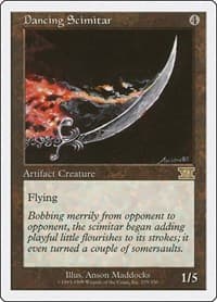 Dancing Scimitar - Classic Sixth Edition - Magic: The Gathering card