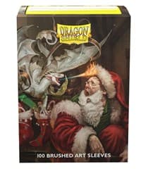 Dragon Shield Limited Edition Art Brushed Sleeves - Christmas 2021 (100-Pack) - Dragon Shield Card Sleeves - Card Sleeves card