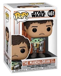 Star Wars The Mandalorian: The Mandalorian with Grogu (Bobble-Head) - Pop! Vinyl - Funko card