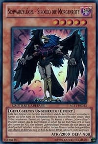 Blackwing - Sirocco the Dawn (German) - "Schwarzflugel - Sirocco die Morgenröte" - Advent Calendar 2011 (Adventskalender) - YuGiOh card