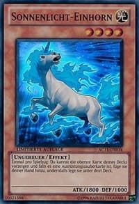 Sunlight Unicorn (German) - "Sonnenlicht-Einhorn" - Advent Calendar 2011 (Adventskalender) - YuGiOh card