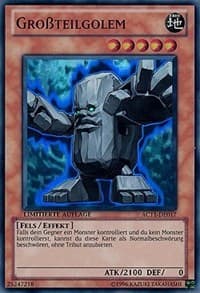Big Piece Golem (German) - "Grossteilgolem" - Advent Calendar 2011 (Adventskalender) - YuGiOh card