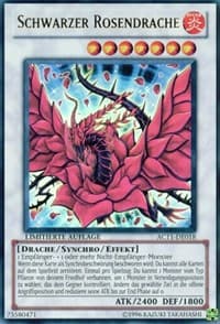 Black Rose Dragon (German) - "Schwarzer Rosendrache" - Advent Calendar 2011 (Adventskalender) - YuGiOh card