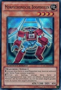 Morphtronic Boomboxen (German) - "Morphtronische Boomboxen" - Advent Calendar 2011 (Adventskalender) - YuGiOh card