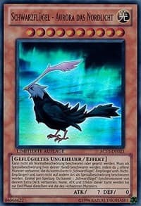 Blackwing - Aurora the Northern Lights (German) - "Schwarzflugel - Aurora das Nordlicht" - Advent Calendar 2011 (Adventskalender) - YuGiOh card