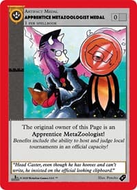 Apprentice Metazoologist Medal - Medals - MetaZoo card