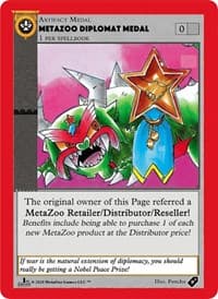 Metazoo Diplomat Medal - Medals - MetaZoo card