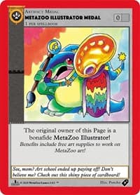 Metazoo Illustrator Medal - Medals - MetaZoo card