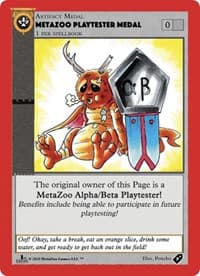 Metazoo Playtester Medal - Medals - MetaZoo card