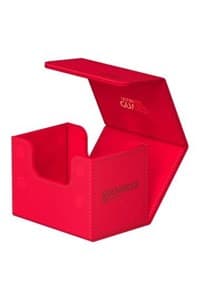 SideWinder XenoSkin 80+ Monocolor Deck Case - Red - Ultimate Guard Deck Boxes - Deck Boxes card