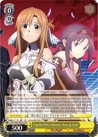 Together With a Memory, Asuna & Yuuki (SR) - Sword Art Online -Alicization- Vol.2 - Weiss Schwarz card