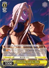 Where the Soul Is, Alice - Sword Art Online -Alicization- Vol.2 - Weiss Schwarz card