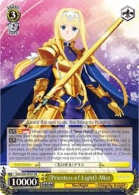 Priestess of Light Alice - Sword Art Online -Alicization- Vol.2 - Weiss Schwarz card